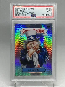 2020 Garbage Pail Kids Chrome U.S. Arnie Prism Refractor #110b PSA 9 - Picture 1 of 2
