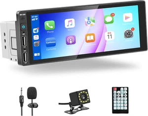 Autoradio Bluetooth 1 Din Compatibile Con Apple Carplay Android Auto, 6.9 Pollic - Foto 1 di 7