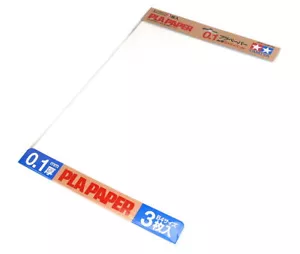 Herramientas artesanales modelo Tamiya papel plano 0,1 mm tamaño B4 (364 x 257 mm, 3 piezas) 70208 - Imagen 1 de 1