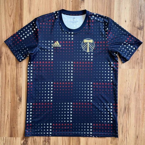 adidas PORTLAND TIMBERS Pre Match Soccer Jersey SZ XL Cover