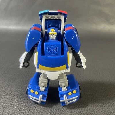 Playskool Transformers 5" Rescue Bots Chase Police Car Hasbro Tomy Bumble Bee - Image 1 of 4