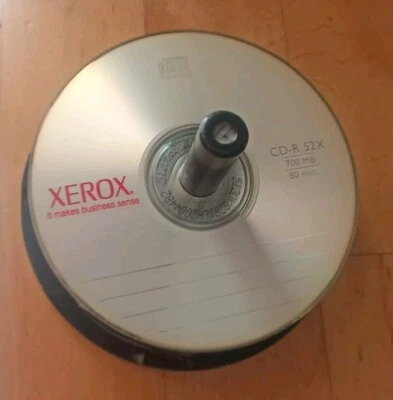 CD-R 700MB/80MIN 52*SPEED XEROX DISC RECORDABLE PROFESSIONAL 5 UNITS IN PACK - Image 1 of 4