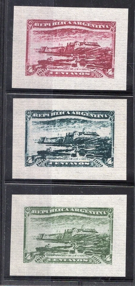ARGENTINA, HAMBOURG, 3 DIFFERENT PROOF - Image 1 of 1