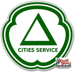 (CITI-4) 24" CITIES SERVICES GASOLINE GAS PUMP OIL TANK DECAL  - Picture 1 of 1