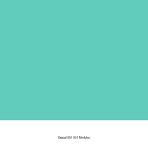 4,64 €/m² Oracal 551-501 Mintblau Glänzend Polymere Plotterfolie 1,26 x 1 m - Bild 1 von 2