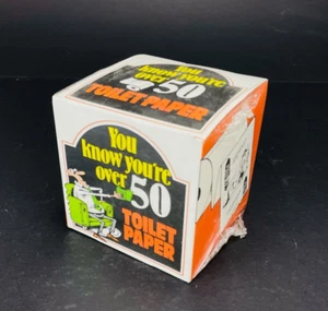Vintage Humorous Novelty Comic Toilet Paper - You Know You're Over 50 - NOS! - Picture 1 of 4
