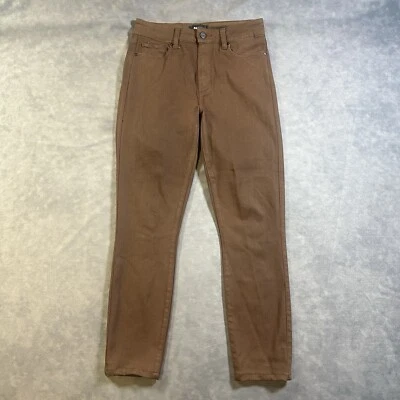Paige Pants Womens 28 Brown Hoxton Ankle Stretch Mid Rise Preppy - Image 1 of 4