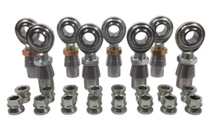 Economy 4 Link Kit 3/4 Heim Joint 3/4-1/2 High Misalignment Spacer Bung .120 - Picture 1 of 8