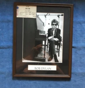2008 BOB DYLAN CONCERT TICKET PRESS PHOTO FRAMED UNDER GLASS BRADY THEATER TULSA - Picture 1 of 8