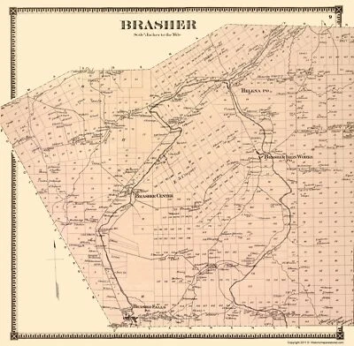 Historic City Map - Brasher New York  - Stone 1865 - 23 x 23.50 - Image 1 of 4