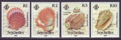 Seychelles 1982 SC 614-617 MNH Set Seashell - Image 1 of 2
