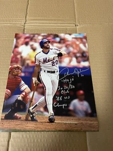 NEW YORK METS Howard Johnson 1986 METS WS CHAMPS SIGNED 8X10 PHOTO Inscribed Ex - Picture 1 of 1