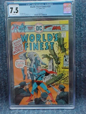 World's Finest Comics #237 CGC 7.5 WHITE pages - DC 1976 - Image 1 of 4