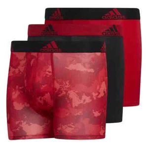 Adidas L61516 Boys Red Black Performance 3-Pack Boxer Briefs Size Large - Picture 1 of 3