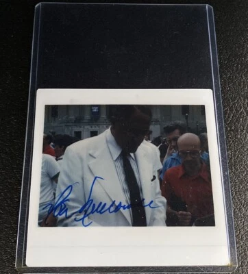 Don Newcombe Signed Kodak Instant Polaroid Photo Type 1 JSA Autograph 1980s 80s - Image 1 of 4