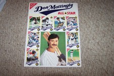 1989 Don Mattingly Nabisco Ritz All-Star 10 3/4 x14  Baseball Card Uncut Sheet