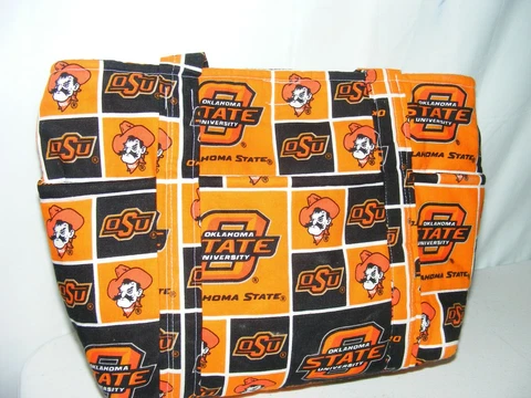Oklahoma State Cowboys tote bag with 6 outside pockets Cover