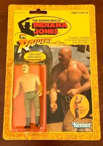 VINTAGE 1982 Kenner INDIANA JONES German Mechanic AFA MOC - Picture 1 of 5