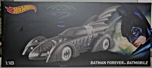 MATTEL HOT WHEELS 1:18 BATMAN FOREVER BATMOBILE SCATOLA ORIGINALE ART BLY43 - Foto 1 di 5