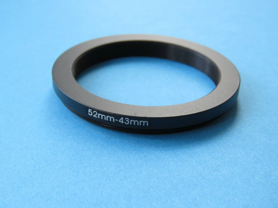 52mm to 43mm Stepping Step Down Ring Camera Lens Filter Adapter Ring 52mm-43mm - Image 1 of 2