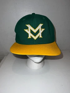 Vintage "MV" New Era Pro Model Green/Yellow Fitted Baseball Cap Hat 7 1/4 - Picture 1 of 7