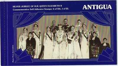 Antigua Scott 464a Queen Elizabeth II Silver Jubilee Booklet Complete - Image 1 of 3