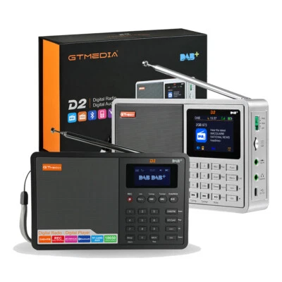 Tragbarer DAB+ RDS Radio FM Empfänger  Wecker Bluetooth Lautsprecher mit Akku - Bild 1 von 4