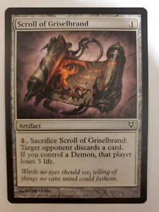 MTG Magic The Gathering Card Scroll of Griselbrand Artifact Avacyn Restored - Picture 1 of 2