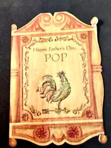 Vintage Hallmark Greeting Card Father's Day "For Pop" Unused NOS Rooster... - Picture 1 of 3