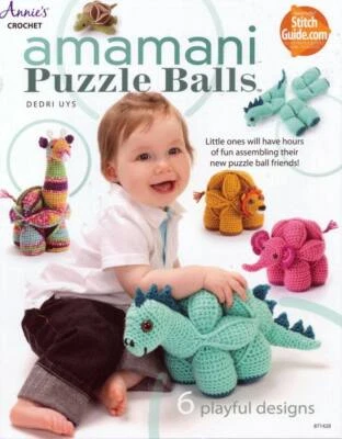 NEW ANNIES CROCHET AMAMANI PUZZLE BALLS 6 PLAYFUL DESIGN - Image 1 of 2