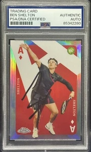 2024 Topps Chrome Tennis Aces Insert Ben Shelton RC - Signed Auto PSA/DNA - Picture 1 of 1