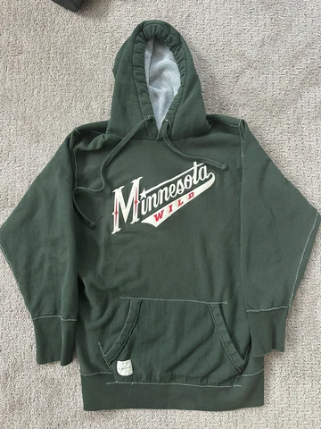Minnesota Wild Hoodie Sweatshirt Large L NHL Rare Cover