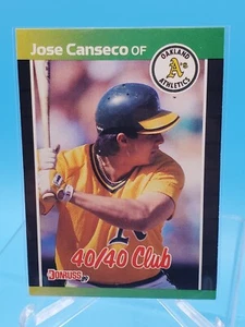 Jose Canseco, "Oakland Athletics", 40/40 Club. 1989 Donruss Baseball Card #643 - Picture 1 of 2