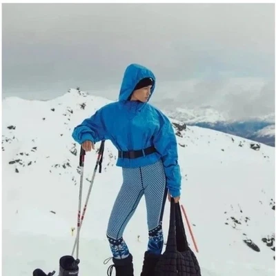 Free People Powder Vixen Ski Coat Womens M Winter 80s Snow Cozy Retro Chic - Image 1 of 4