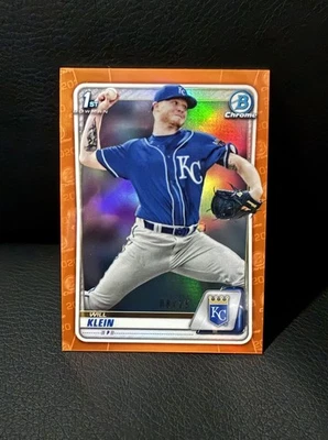 2020 Bowman Draft 1st  WILL KLEIN Orange Refractor 8/25 Dodgers - Image 1 of 2