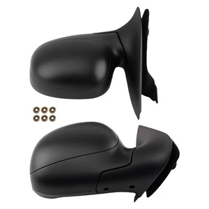 Black Manual Mirrors for Ford F-150 Lightning Lariat 2001-2003 FO1320300 - Picture 1 of 11