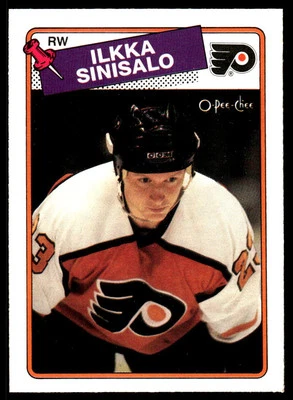 1988-89 O-Pee-Chee #111 Ilkka Sinisalo Philadelphia Flyers Hockey Card - Image 1 of 2