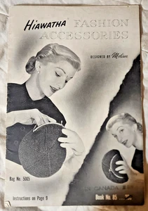 Hiawatha Fashion Accessories Book No. 85 1950s, Minerva Yarn Pattern Book (CAN) - Bild 1 von 4