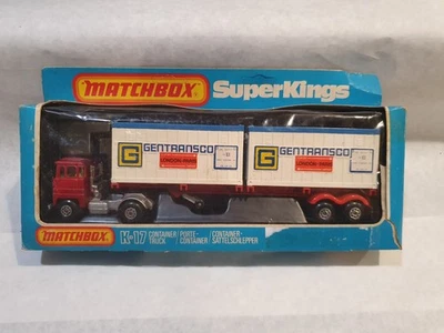 Vintage 1981 Matchbox SuperKings K-17 Scammell Container Truck, Gentransco - Image 1 of 4
