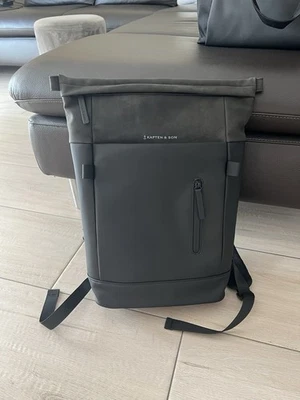 Kapten & Son AARHUS Rucksack all black/schwarz 14L one sizeUNISEX NEU! NP:119,-€ - Bild 1 von 3