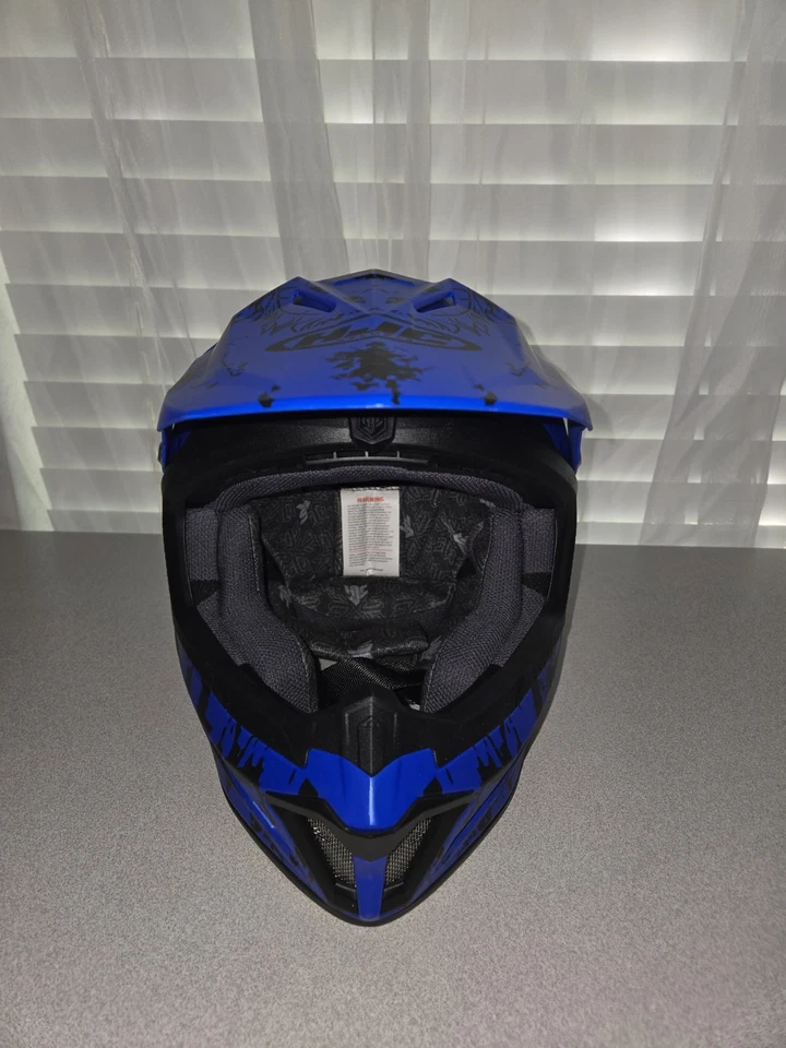 HJC CL-XY II Creeper Youth MX 越野头盔蓝色/黑色小号 — 第 1/4 张图片