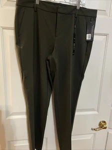 LIVERPOOL Kelsey Super Stretch Knit Trousers Pants Sz 14/32 Olive $98 NWT - Picture 1 of 5