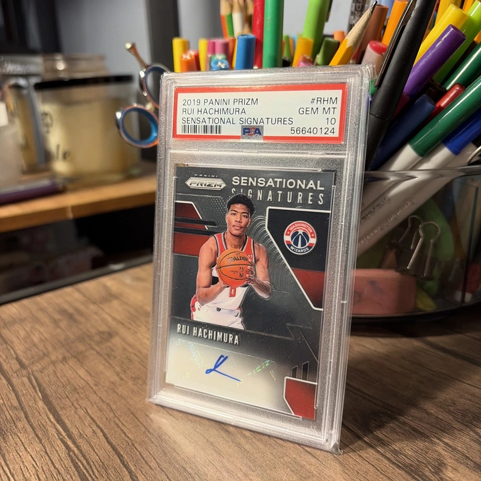 2019-20 Panini Prizm Rui Hachimura Sensational Sig RC PSA 10 GEM MT - Image 1 of 2