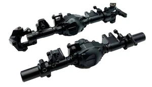 Juego de carcasa de eje delantero y trasero de aluminio negro Racers Edge 1970BK - Imagen 1 de 5