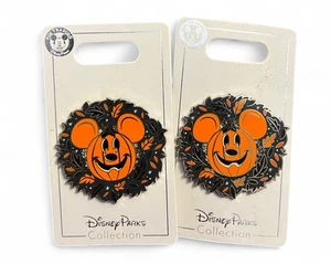 NUEVO Lote de 2 prendedores comerciales de calabaza Disney Mickey Halloween - Imagen 1 de 3