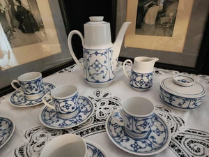 Vintage Winterling Strawflower Bavaria German Porcelain Tea/Coffee Set - Picture 1 of 11