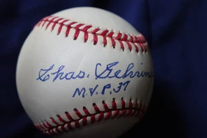 Charlie Gehringer  Autographed MLB Ball Detroit Tigers Baseball HOFer PSA COA - Picture 1 of 9