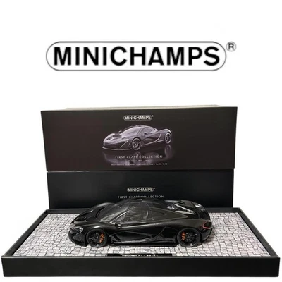 Minichamps 1/18 McLaren P1 2013 Black Metallic First Class Collection Diecast Mo - Immagine 1 di 4