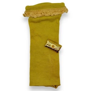 Vtg Barbie 1963 Spectator Sport Gold Knit Dress Fringe Clutch PAK Mattel Japan - Picture 1 of 11