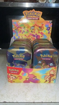 Pokemon 151 mini latas caixa de exibição conjunto completo de 10 lacradas - Imagem 1 de 2